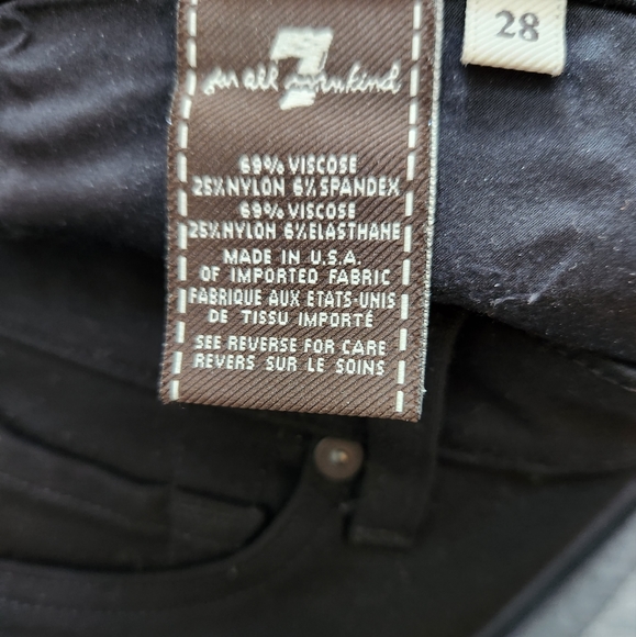 🌲 7 for all mankind black pants - Picture 6 of 6